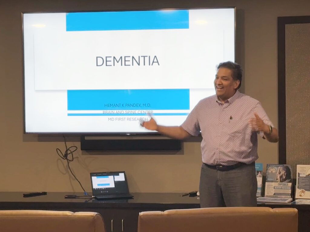 Dr. Hemant K. Pandey, M.D. and Angela Rush, FNP-C, Principal and Sub-Investigator presented at Clarendale Chandler in Chandler, Arizona on May 6, 2024.