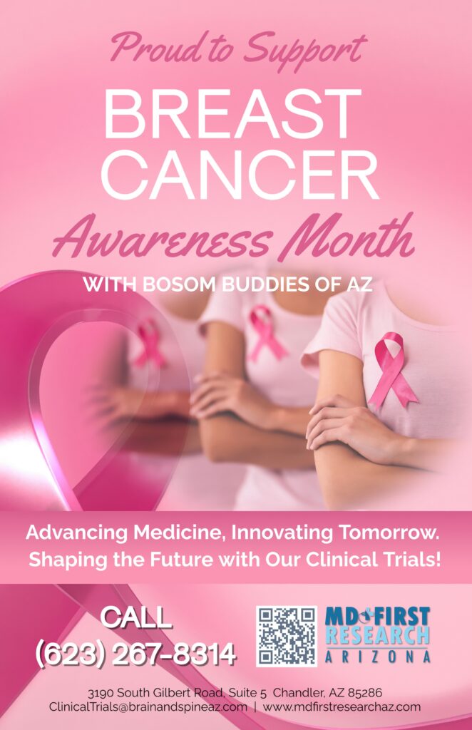 MD First Research Chandler supports breast cancer awareness month with Bosom Buddies of AZ