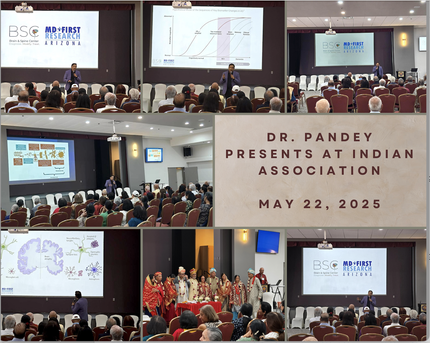 May 22, 2025 Dr. Pandey presents at Indian Association