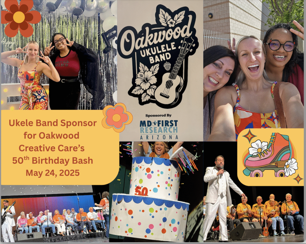 May 24, 2025 Ukulele Band Sponsor for Oakwood Creative Care's 50th Birthday Bash