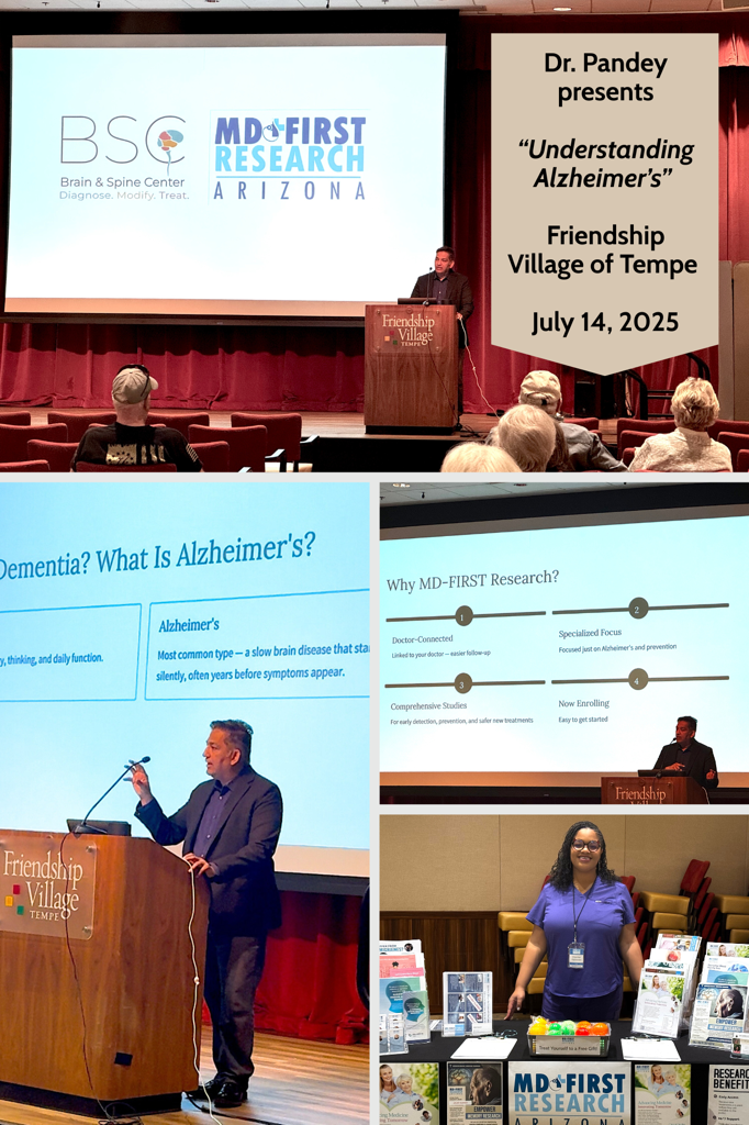 Dr. Pandey at Friendship Village of Tempe July 14, 2025